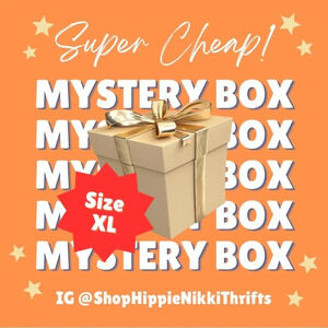 Mystery Box 5 lbs 4-7 items 4 CHEAP Womens Sz XL Tops Shorts Pants Dress Skirts